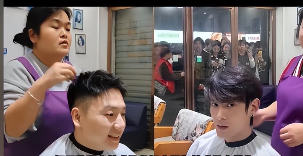 晓华理发店门外道路被连夜翻修